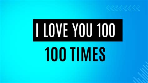 ️ I Love You 100 Times Copy And Paste (With Emojis)