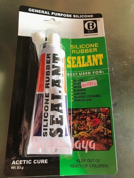 Jual Lem Kaca Silikon Silicon Sealant Silicone Kaca Aquarium Tube