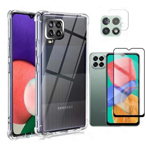 Kit Capa Película de Vidro 3D Câmera Para Galaxy M33 5G Jodda