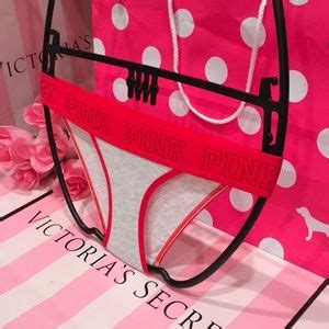 Pink Victoria S Secret Intimates Sleepwear Pink Victorias Secret Logo Bikini Poshmark