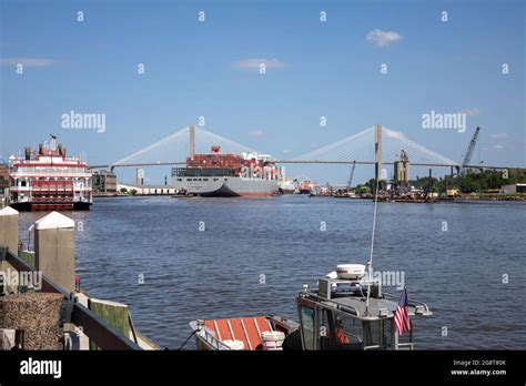 Bridge Savannah Georgia Stock Photo Alamy