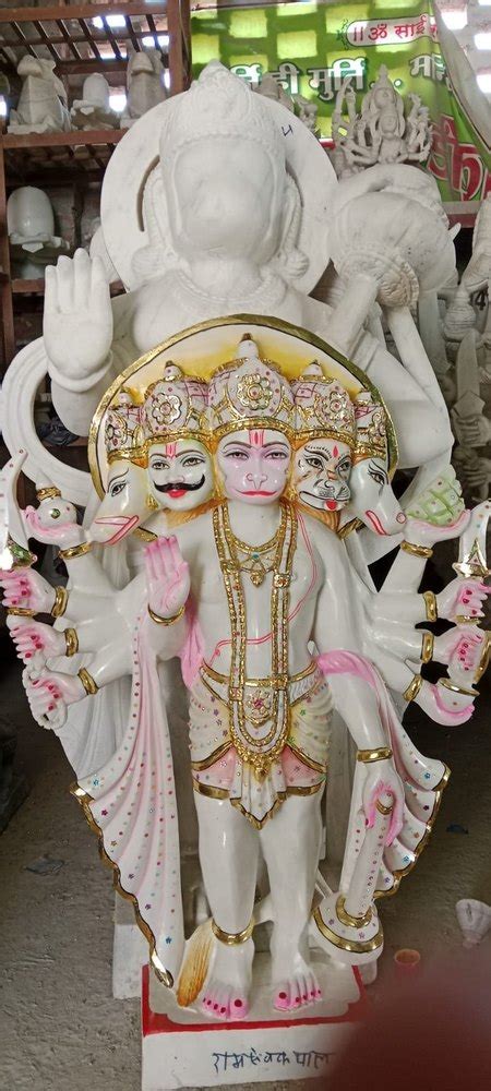 Marble Panchmukhi Hanuman Statue For Temple At Rs In Alwar Id