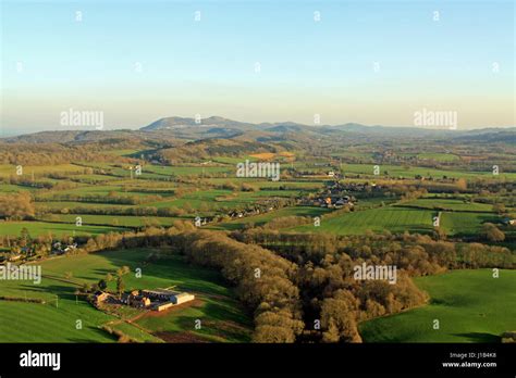 Malvern Hills Aerial View Stock Photo Alamy