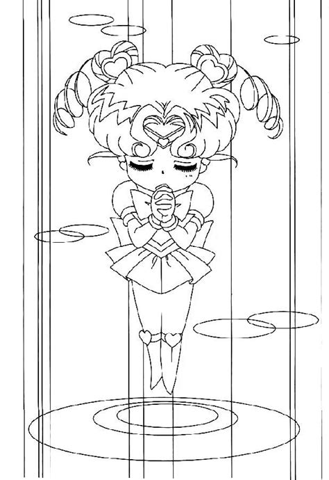 Sailor Chibi Chibi Moon Coloring Pages