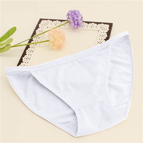 Panties Women Cotton High Waist Briefs Female Girls Underwear String Nude Beige Color Invisible