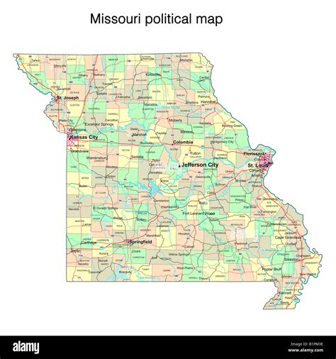 Missouri mapping hi-res stock photography and images - Alamy
