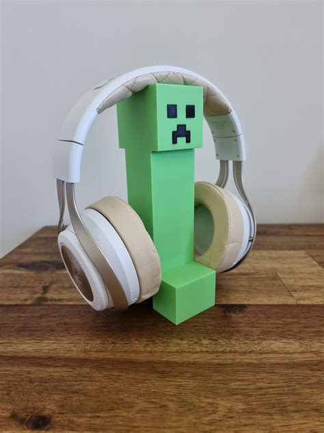 Minecraft Creeper Inspired Headphone Stand 3d Printed Video Etsy UK