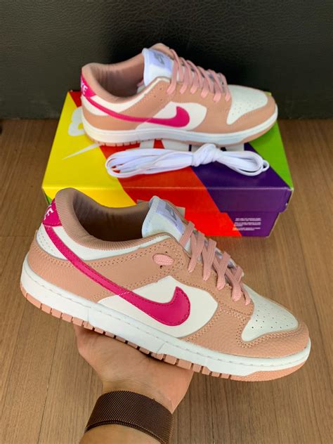 Tênis Nike SB Dunk Nude Rosa Feminino Tênis Atacado Premium Maior Variedade Preço de Fábrica