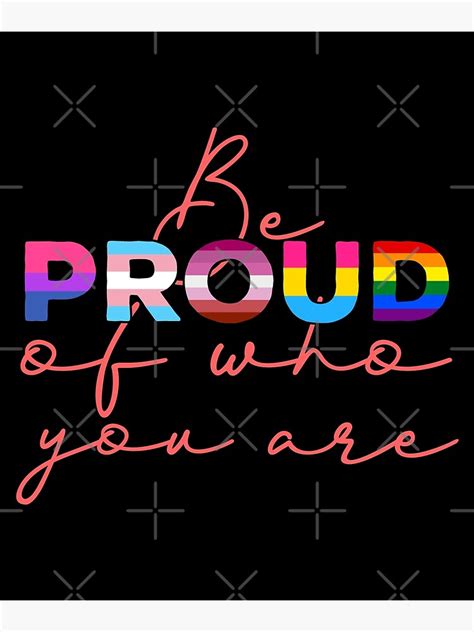 Póster Siéntete orgulloso de quién eres gráfico del mes del orgullo gay LGBT de theodoros20