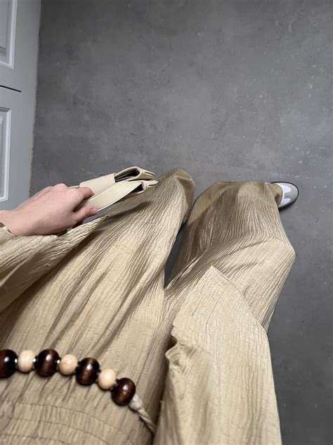 Bohem Kemerli Nude Yeşili Gömlek Takım