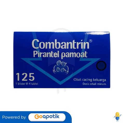 Combantrin 125 Mg Strip 4 Tablet Kegunaan Efek Samping Dosis Dan