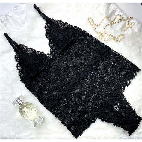 Body Lingerie De Renda Sexy Sem Bojo Sensual Blogueira Shopee Brasil