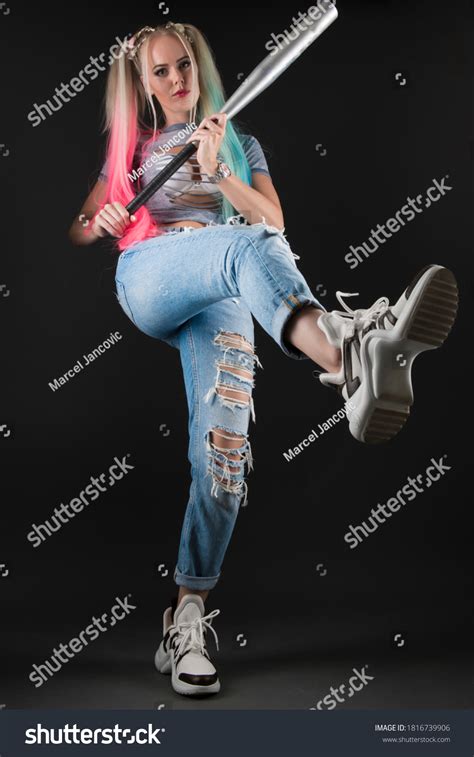 Beautiful Blonde Baseball Bat Stock Photo 1816739906 Shutterstock