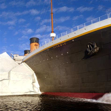 Titanic Hitting The Iceberg And Sinking
