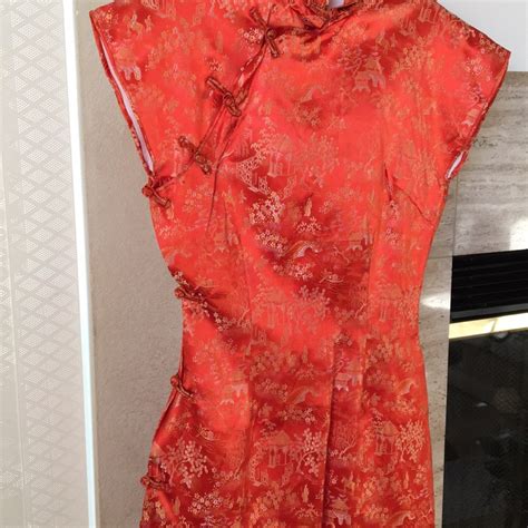 Red Chinese Dress Gem