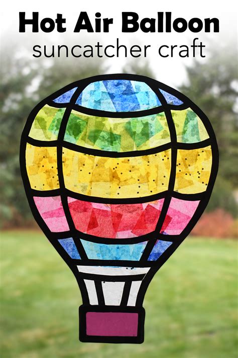 Hot Air Balloon Tissue Paper Template At Shawn Ferrell Blog