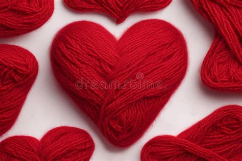 Yarn Wool Heart Stock Illustrations Yarn Wool Heart Stock