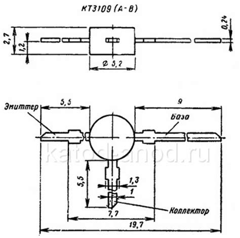 Транзистор КТ3109: КТ3109А, КТ3109Б, КТ3109В