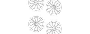 Wagon Wheel Template – Small