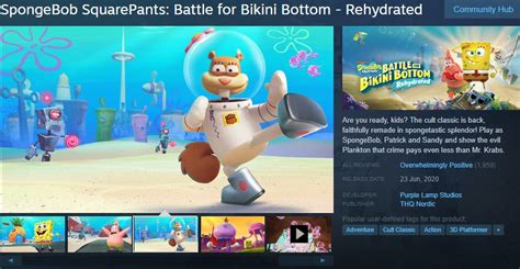 Spongebob Squarepants Battle For Bikini Bottom Rehydrated Raih Prestasi Di Steam Sukaon