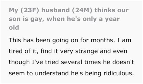 Father Lists All The Reasons He Thinks His 1 Year Old Is Gay Mother Left Speechless Bored Panda