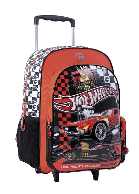 Hot Wheels Mochila 18 Carro Red Cars Rojo