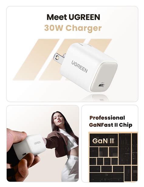 Snapklik Ugreen W Usb C Charger Nexode Foldable Gan Pps