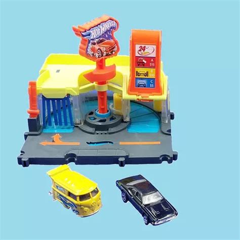 Hot Wheels City Autolavado Express Pack Set Y Veh Culos Cuotas Sin Inter S