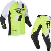 Fly Racing 2019 Evolution DST Motocross Jersey Pants Hi Vis Black