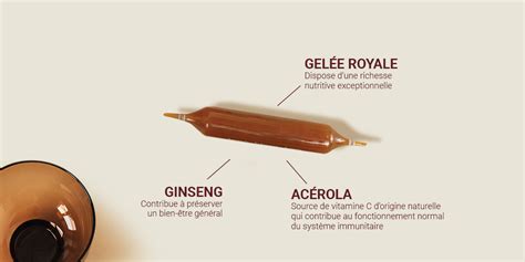 Ampoules Gelée Royale Ginseng Acérola cure de gelée royale bio