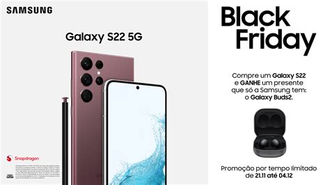 Black Friday Samsung: compre um smartphone da linha S22 5G ou um