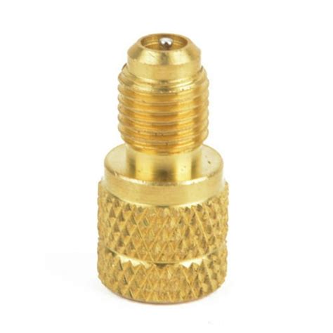 A C R134a Brass Fitting Adapter 1 4 Male To 1 2 Female With Valve