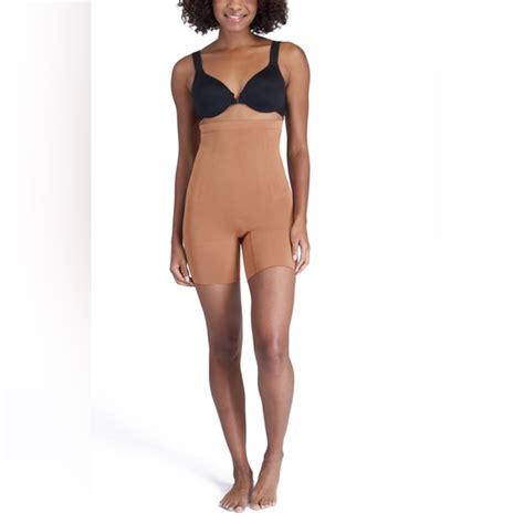 SPANX Intimates Sleepwear Nwt Spanx Oncore High Waist Midthigh Shorts Naked Poshmark