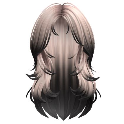 Mermaid Wolfcut Messy Layered Hair Blonde To Black Roblox