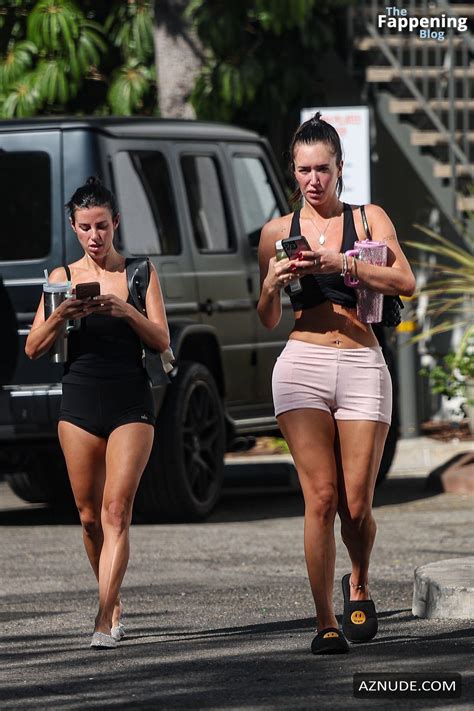 Anastasia Karanikolaou Sexy Spotted Flaunting Her Sculpted Abs And Hot Legs In Brentwood AZNude