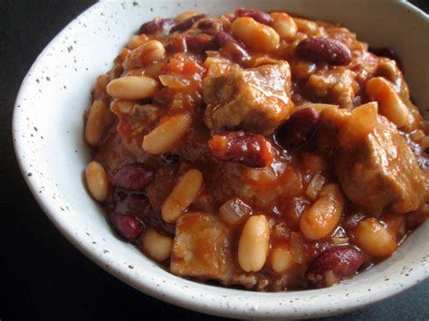 how to cook pork with beans