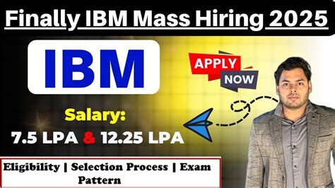 Finally IBM Mass Hiring Announced Salary 7 5 12 25 LPA IBM Off