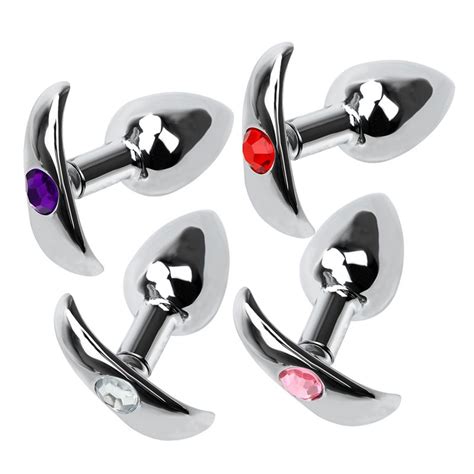 Crystal Jewelry Metal Anal Plug Butt Stimulation Prostate Massager Butt