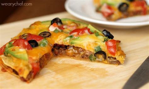 mexican pizza with corn tortillas