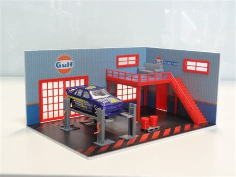 D Printed Garage Hot Wheels Scale Diorama Atelier Yuwa Ciao Jp