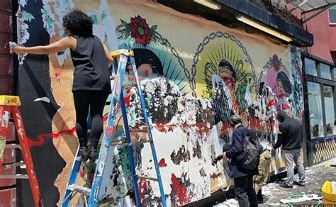 LGBT Latino Artists Threatened After San Francisco S Gay Cholo Chicano Mural Defaced