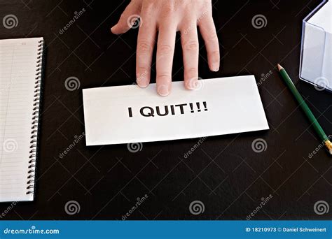 resignation stock image image  employee hand crisis
