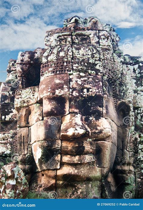 Bayon Khmer Temple On Angkor Wat Historical Place In Cambodia Royalty