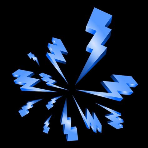 Premium Vector Set Lightning Bolt Thunderbolt Flat Stylethunder And