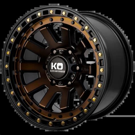 King Wheels Armor Bronze Face Gloss Black Rebel Wheels