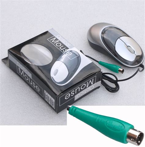BLACK SILVER PS/2 OPTICAL MOUSE FOR WINDOWS 95 98 NT 2000 NEW OPTICAL ...