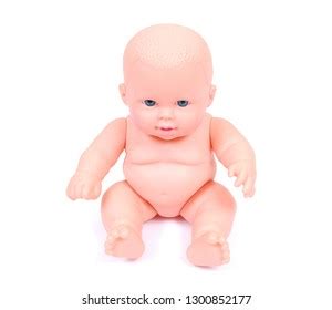 Small Doll Baby Doll Naked Without Foto De Stock 1300852177 Shutterstock