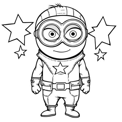 Minions Color Sheet Free Printable