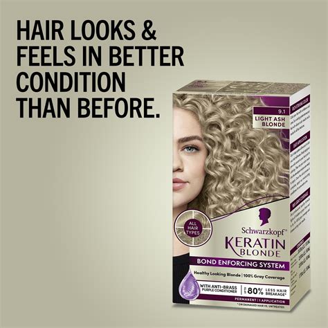 Mua Keratin Color Permanent Hair Color Cream Light Ash Blonde Kit Tr N Amazon M Ch Nh