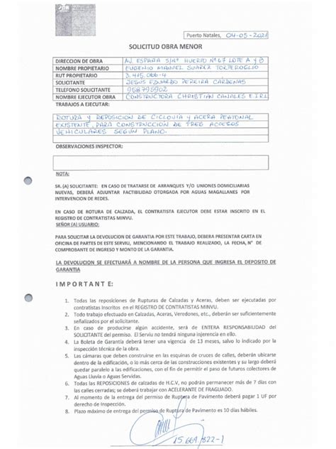 Solicitudobramenor Pdf